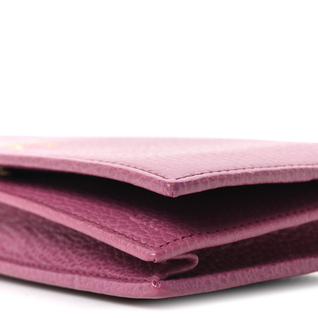 Gucci Dollar Calfskin Mini Swing Wallet Bag Purple