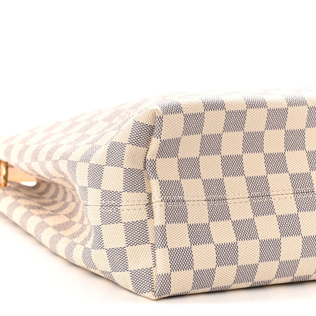 Louis Vuitton Damier Azur Graceful MM Rose Ballerine