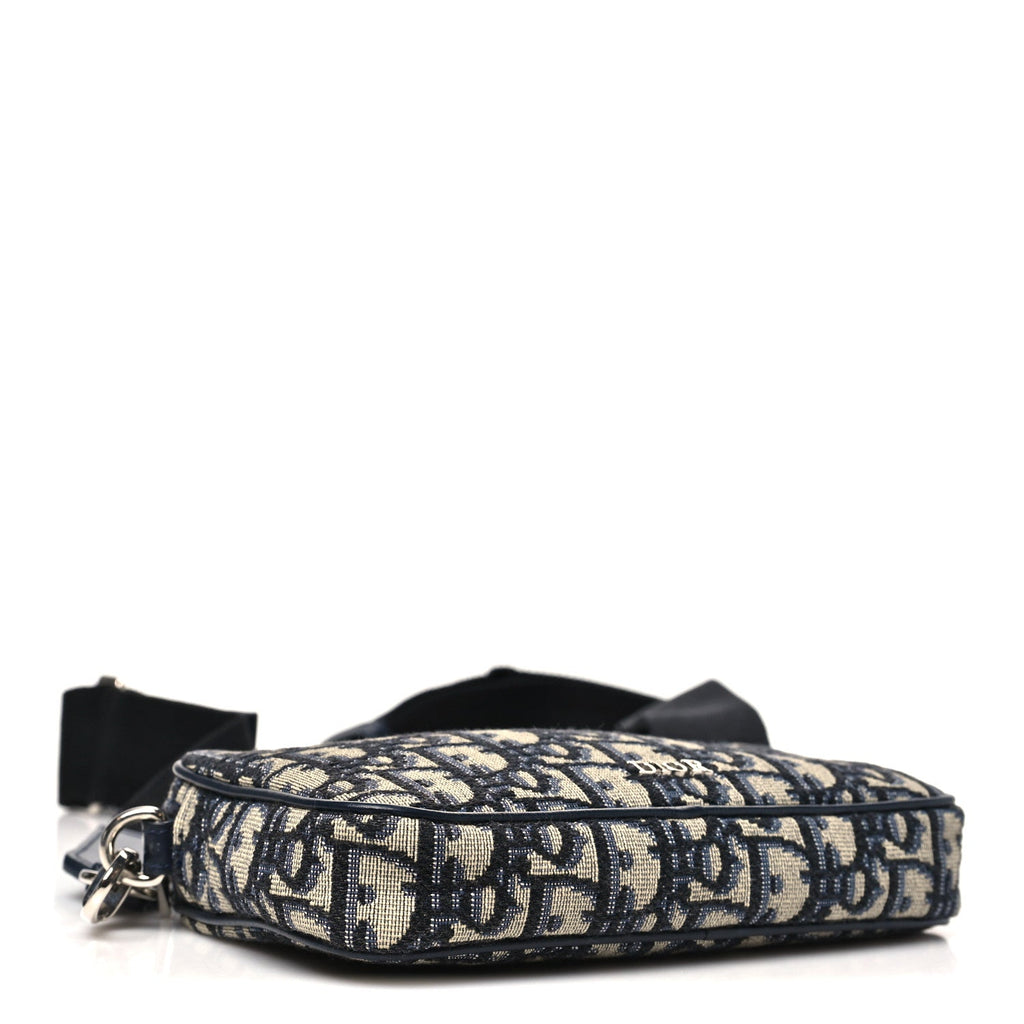 Christian Dior Oblique Calfskin Small Kids' Multifunctional Bag Beige Black