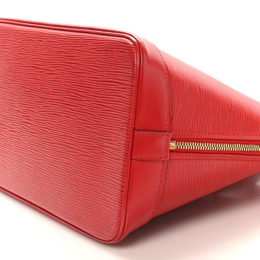 Louis Vuitton Epi Alma PM Castillan Red
