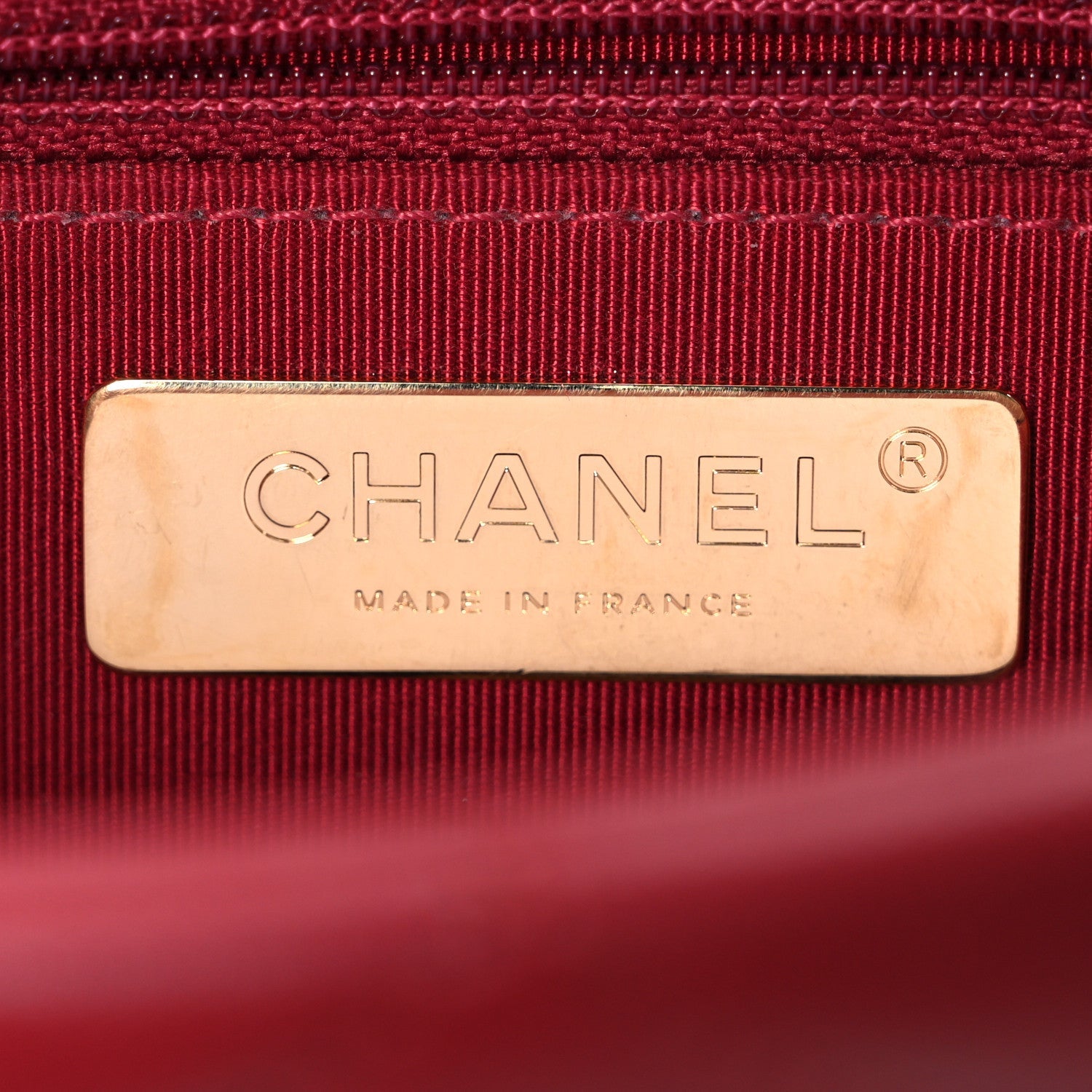 Chanel Goatskin Quilted Large Chanel 19 Flap Red
