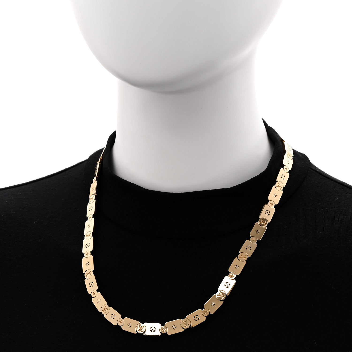 Louis Vuitton 18K Yellow Gold Les Gastons Vuitton Gourmette Necklace