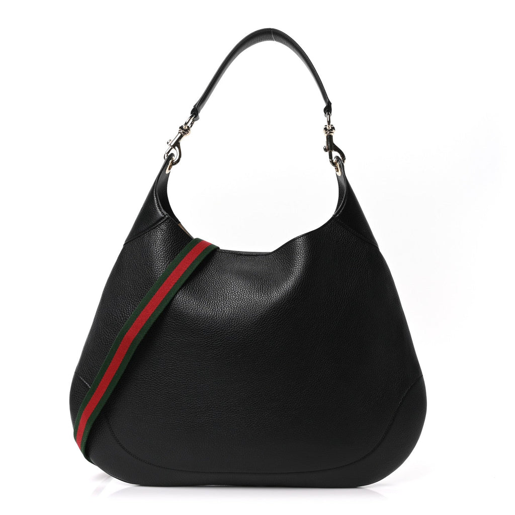 Gucci Soft Grained Calfskin Maxi B Hobo Black