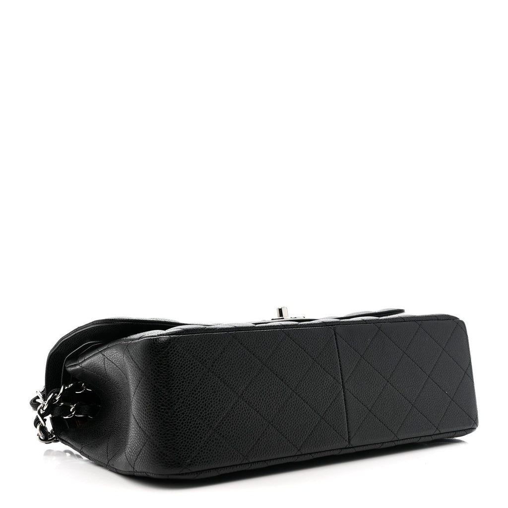 Chanel Caviar Quilted Jumbo Double Flap Black
