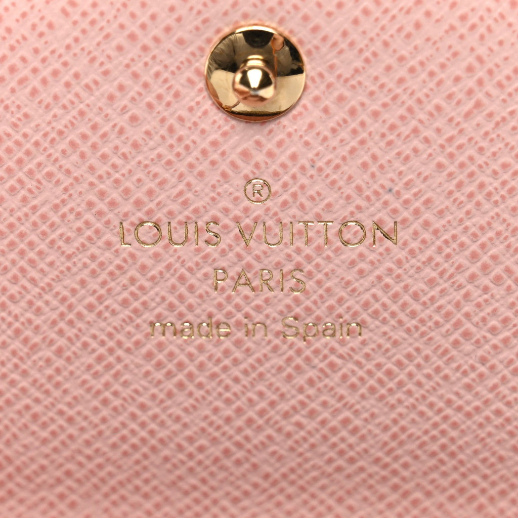 Louis Vuitton Damier Ebene Rosalie Coin Purse Rose Ballerine