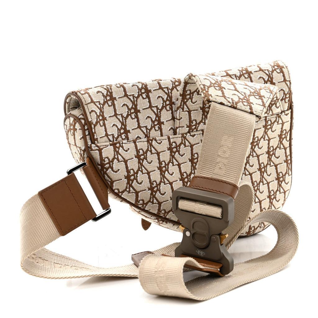 Christian Dior X CACTUS JACK Oblique Saddle Bag Coffee