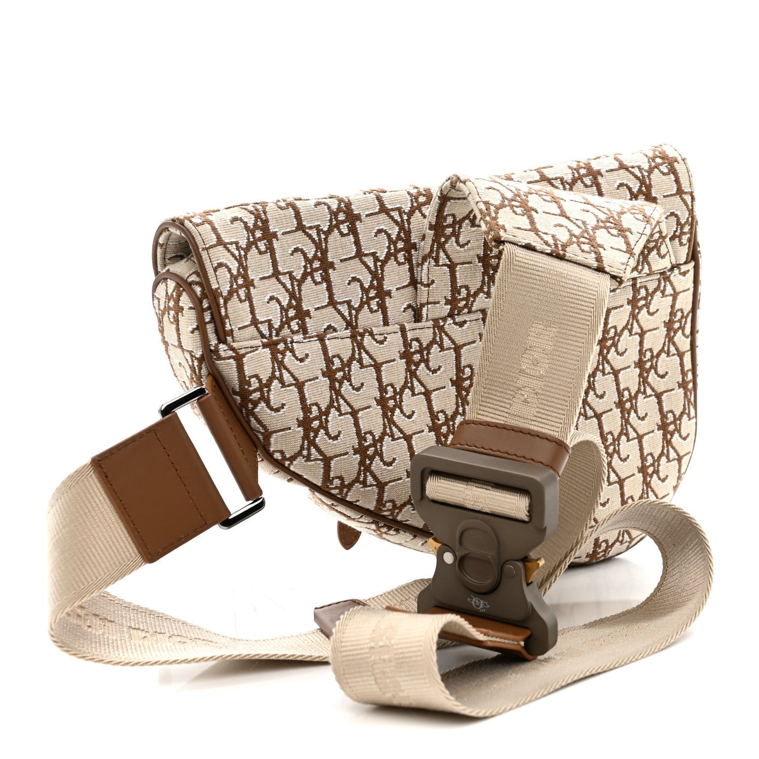 Christian Dior X CACTUS JACK Oblique Saddle Bag Coffee