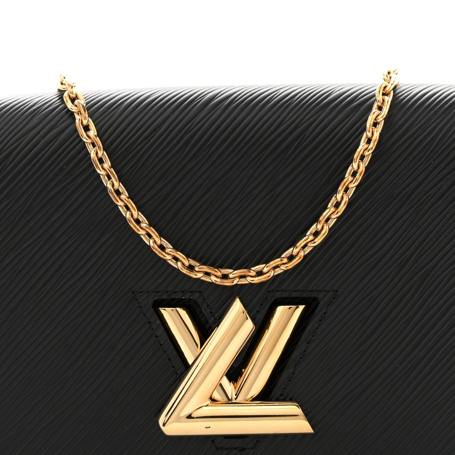 Louis Vuitton Epi Twist Belt Chain Wallet Black
