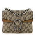 Gucci GG Supreme Monogram Mini Dionysus Shoulder Bag Taupe