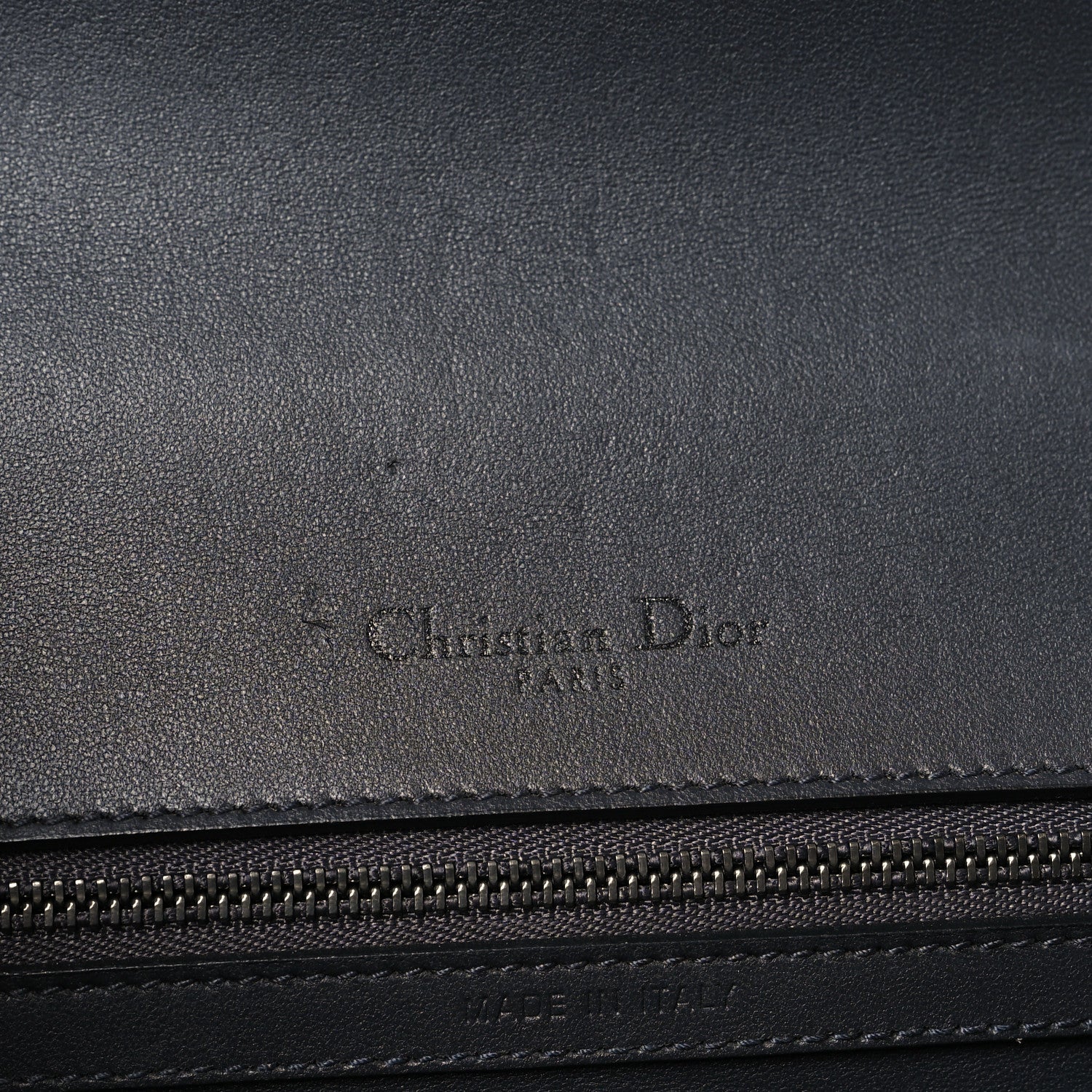 Christian Dior Metallic Patent Micro-Cannage Medium Diorama Flap Bag Onyx Black