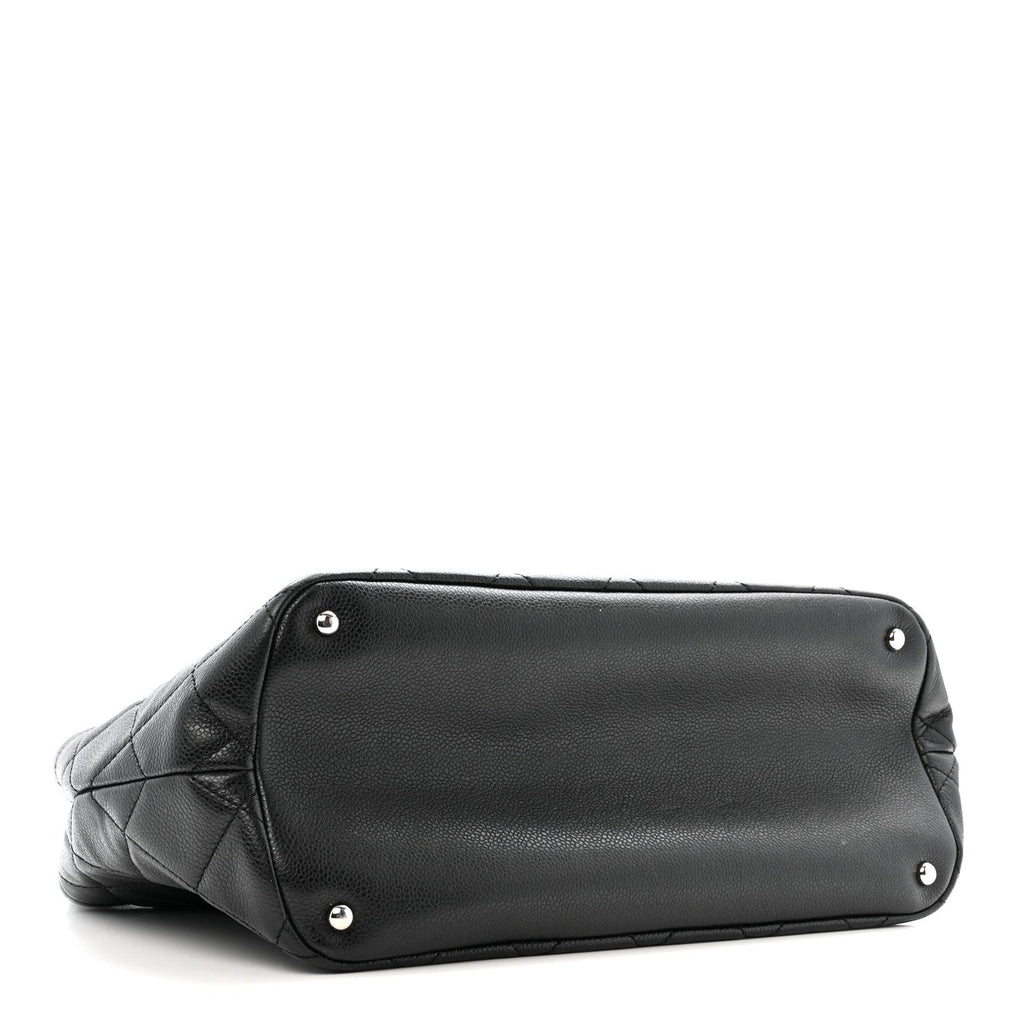 Chanel Caviar Quilted CC Timeless Soft Tote Black