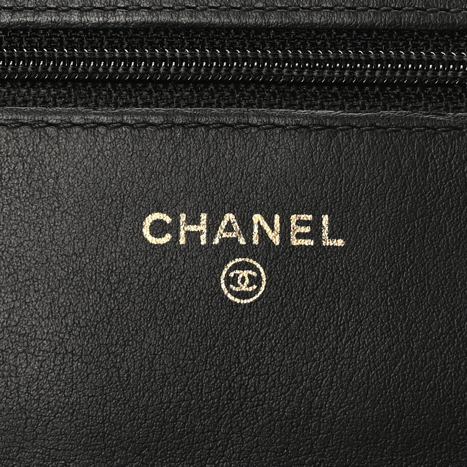 Chanel Aged Calfskin Lucky Charms 2.55 Reissue Wallet on Chain WOC Black