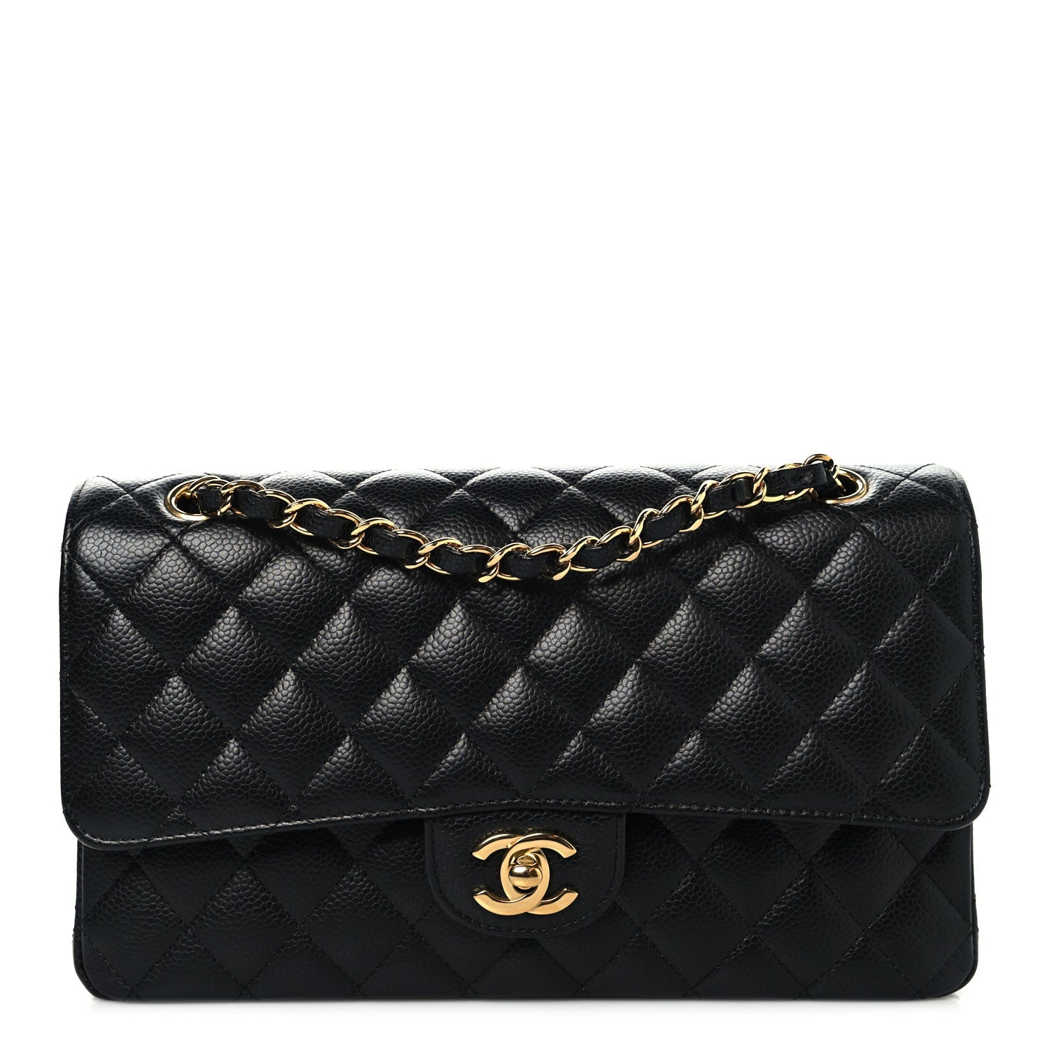 Chanel Caviar Quilted Medium Double Flap Black