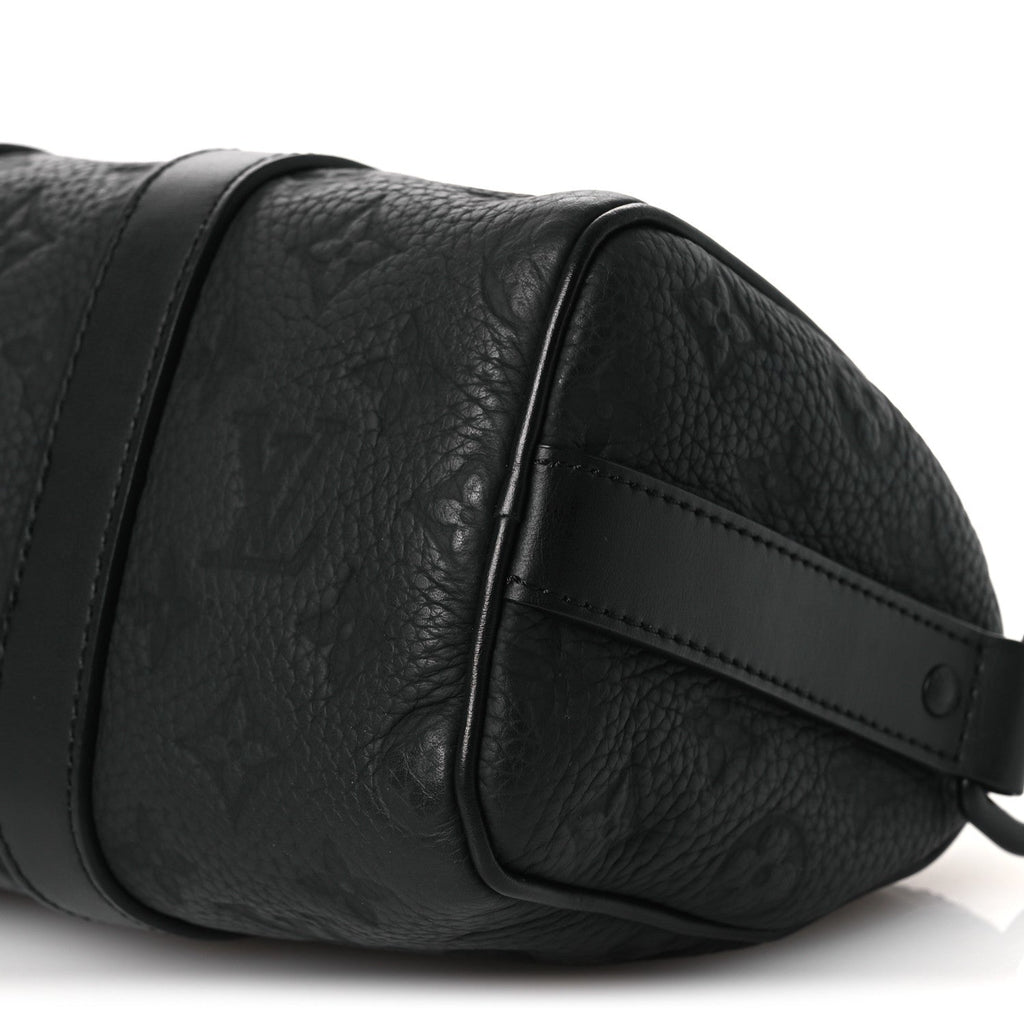 Louis Vuitton Monogram Taurillon Keepall Bandouliere 25 Black