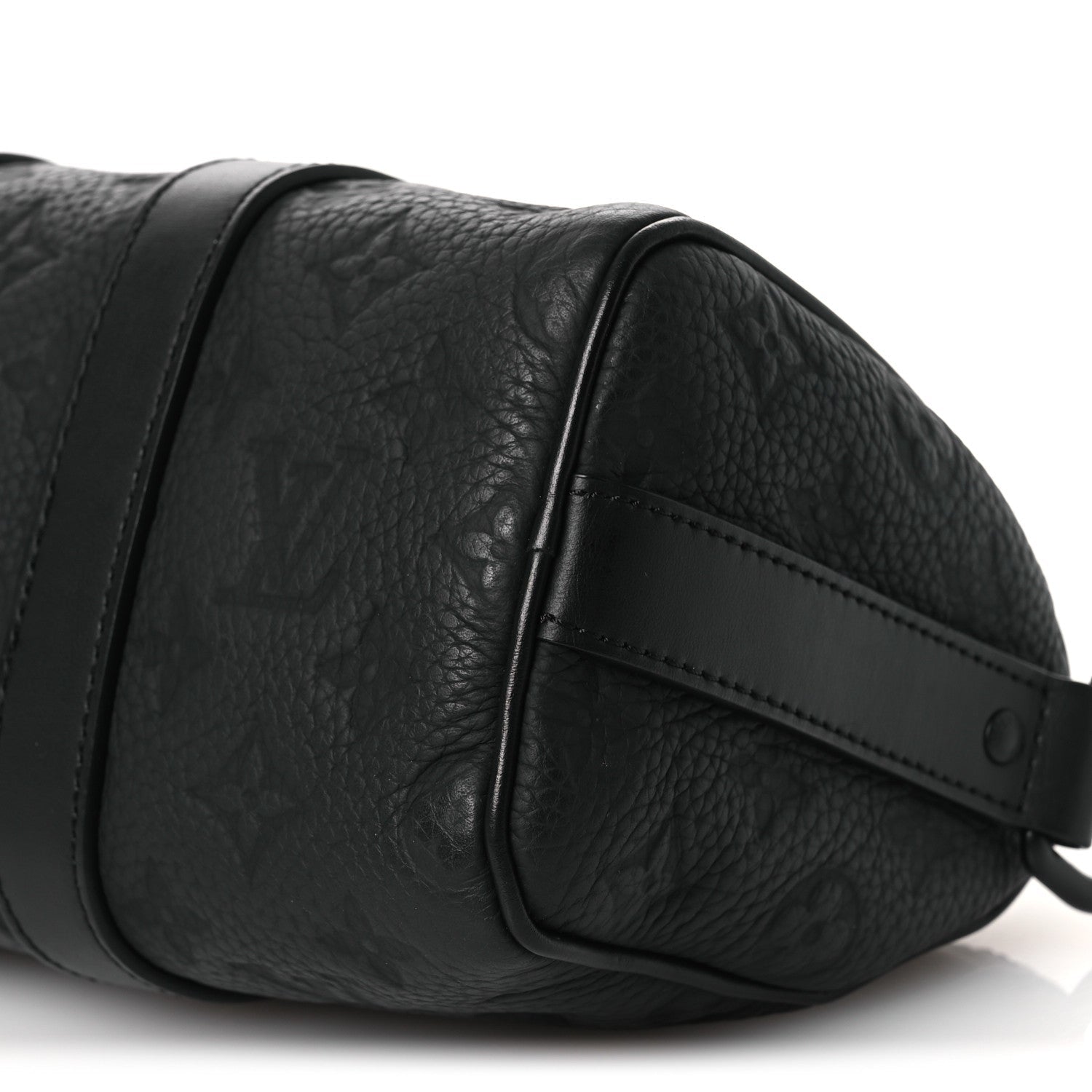 Louis Vuitton Monogram Taurillon Keepall Bandouliere 25 Black