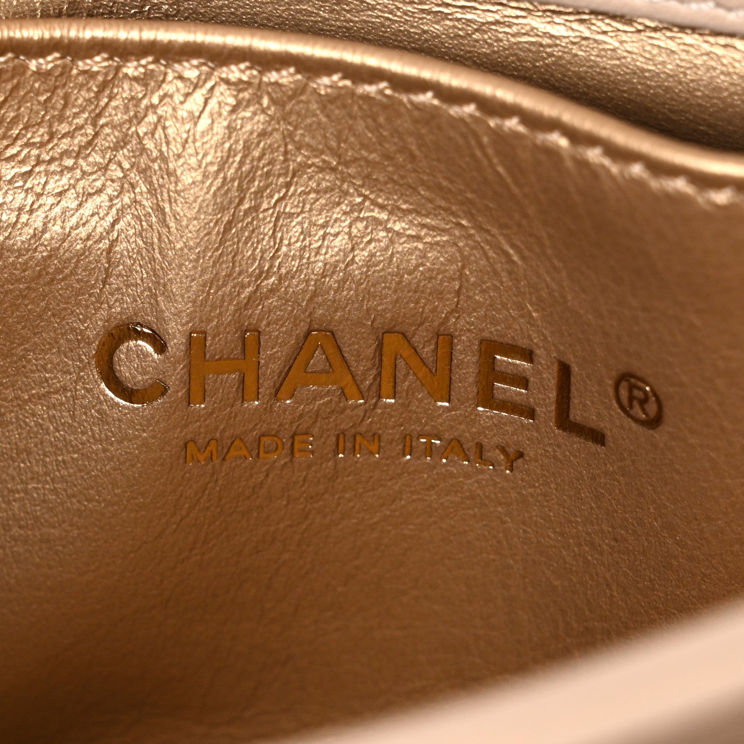 Chanel Lambskin Quilted Small Trendy Spirit Top Handle Bag Beige
