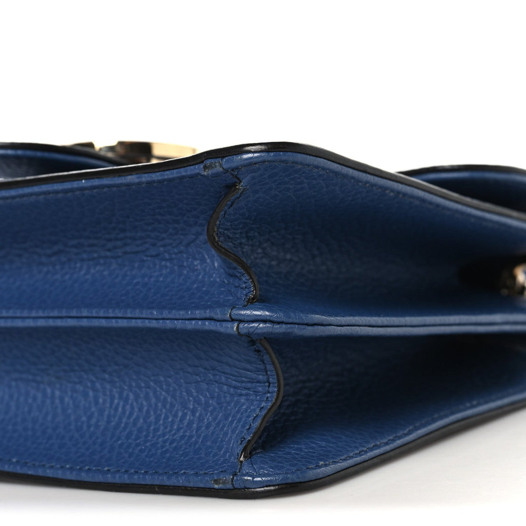Gucci Dollar Calfskin Small Interlocking G Shoulder Bag Caspian