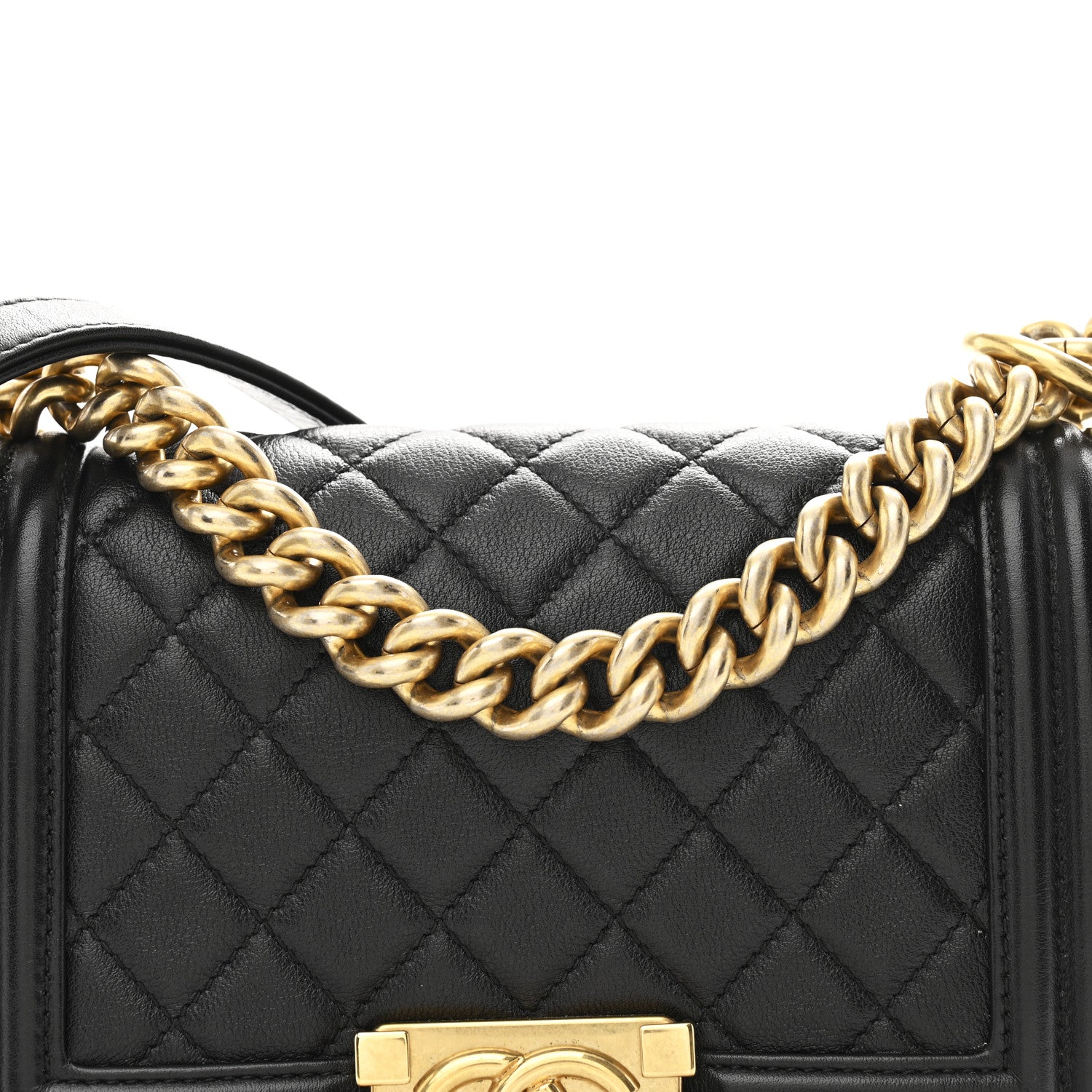 Chanel Calfskin Quilted Small Boy Flap Black