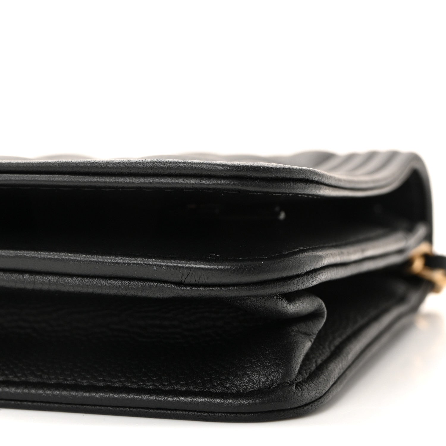Chanel Caviar Quilted Boy Wallet On Chain WOC Black