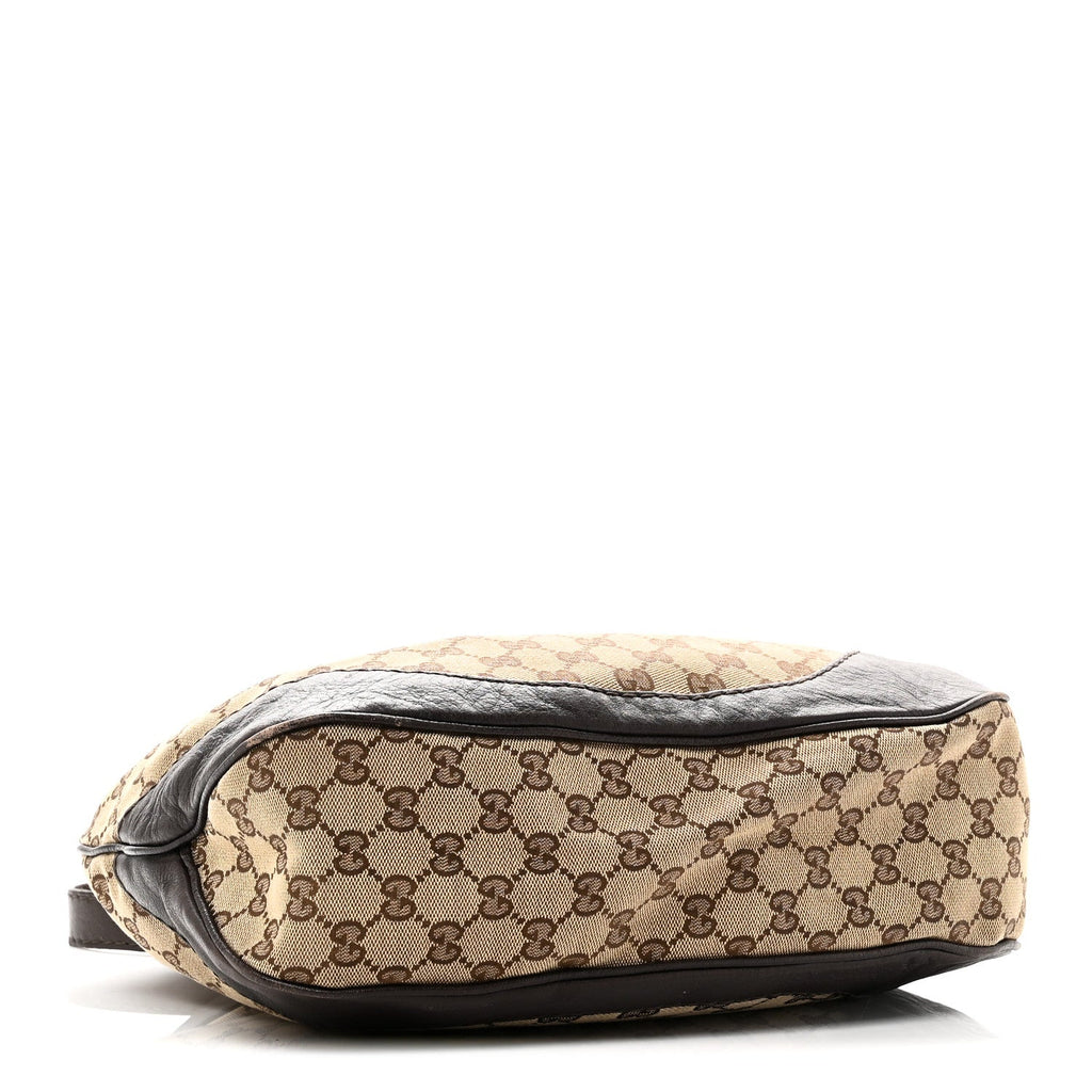 Gucci Monogram Medium Charlotte Hobo Brown