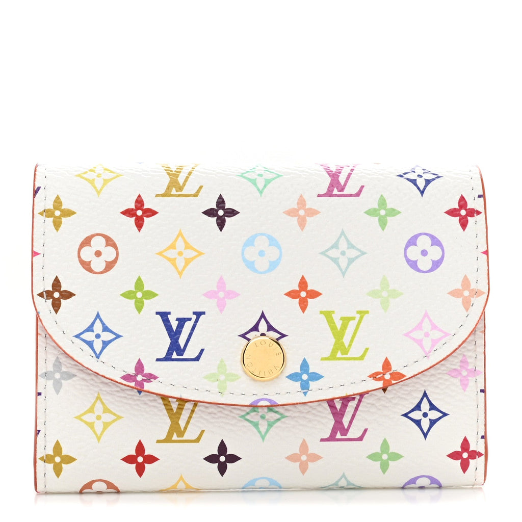 Louis Vuitton LV X TM Monogram Multicolor Rosalie Coin Purse White Kawaii Pink