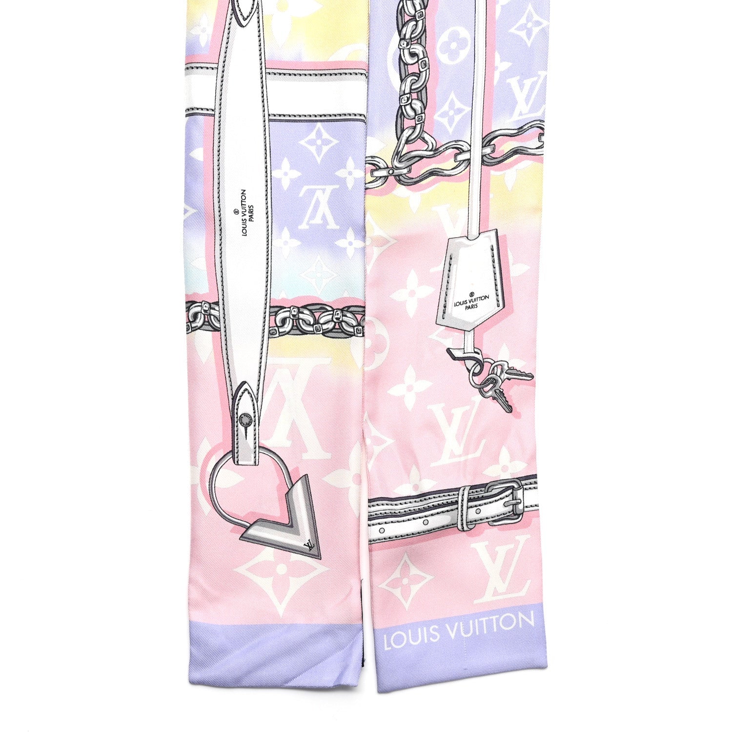 Louis Vuitton Silk Monogram Escale Confidential Bandeau Pink