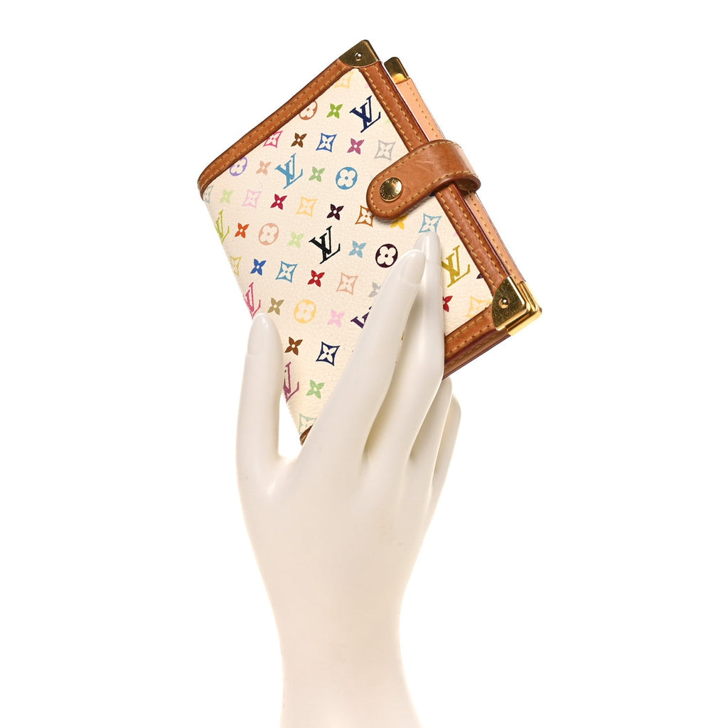 Louis Vuitton Monogram Multicolor Small Ring Agenda Cover White