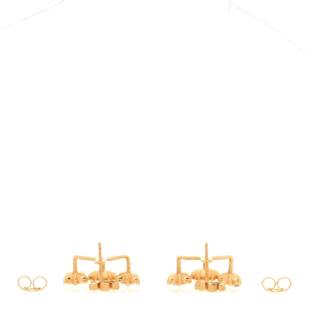 Louis Vuitton Metal Crystal Loulougram Earrings Multicolor