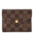 Louis Vuitton Damier Ebene Victorine Wallet Rose Ballerine