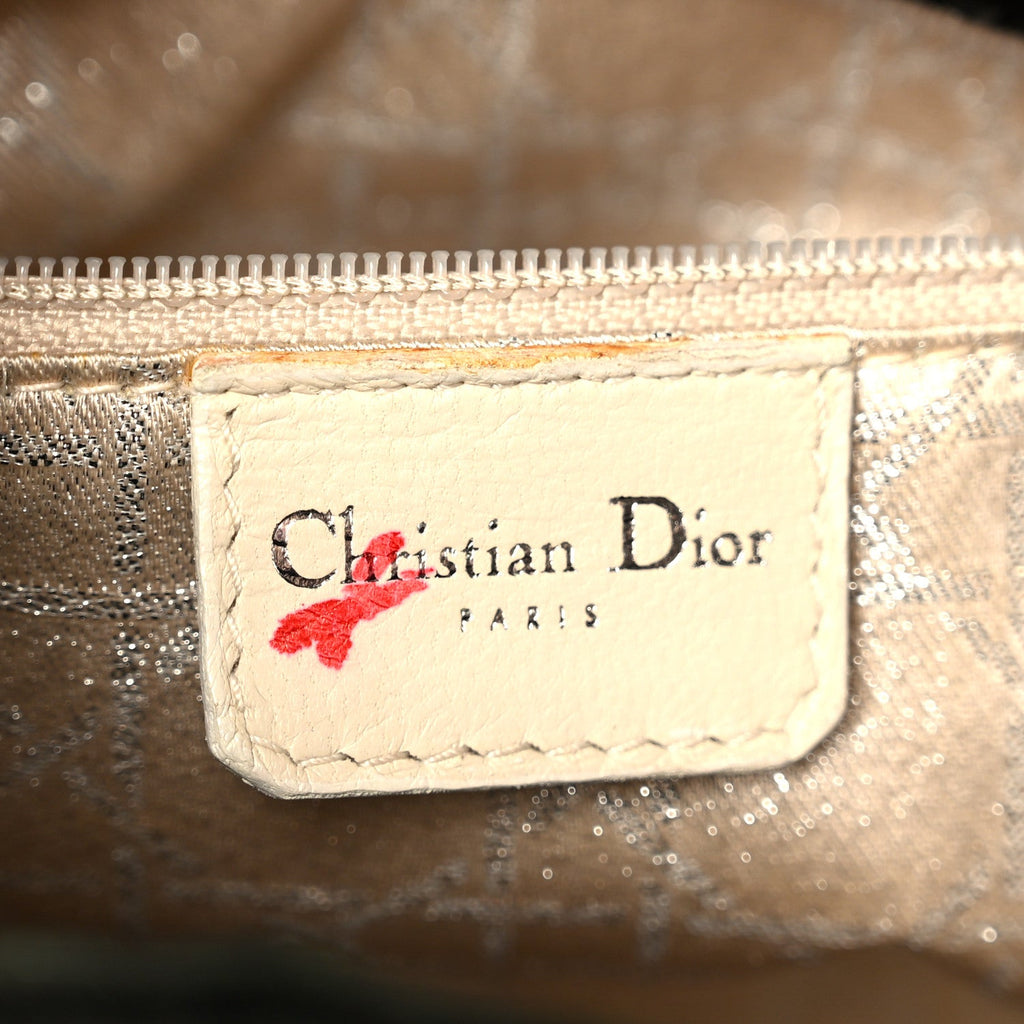 Christian Dior Velvet Crystal Mini Lady Dior Black
