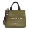 Louis Vuitton Calfskin Mini Shopper Tote Khaki Green
