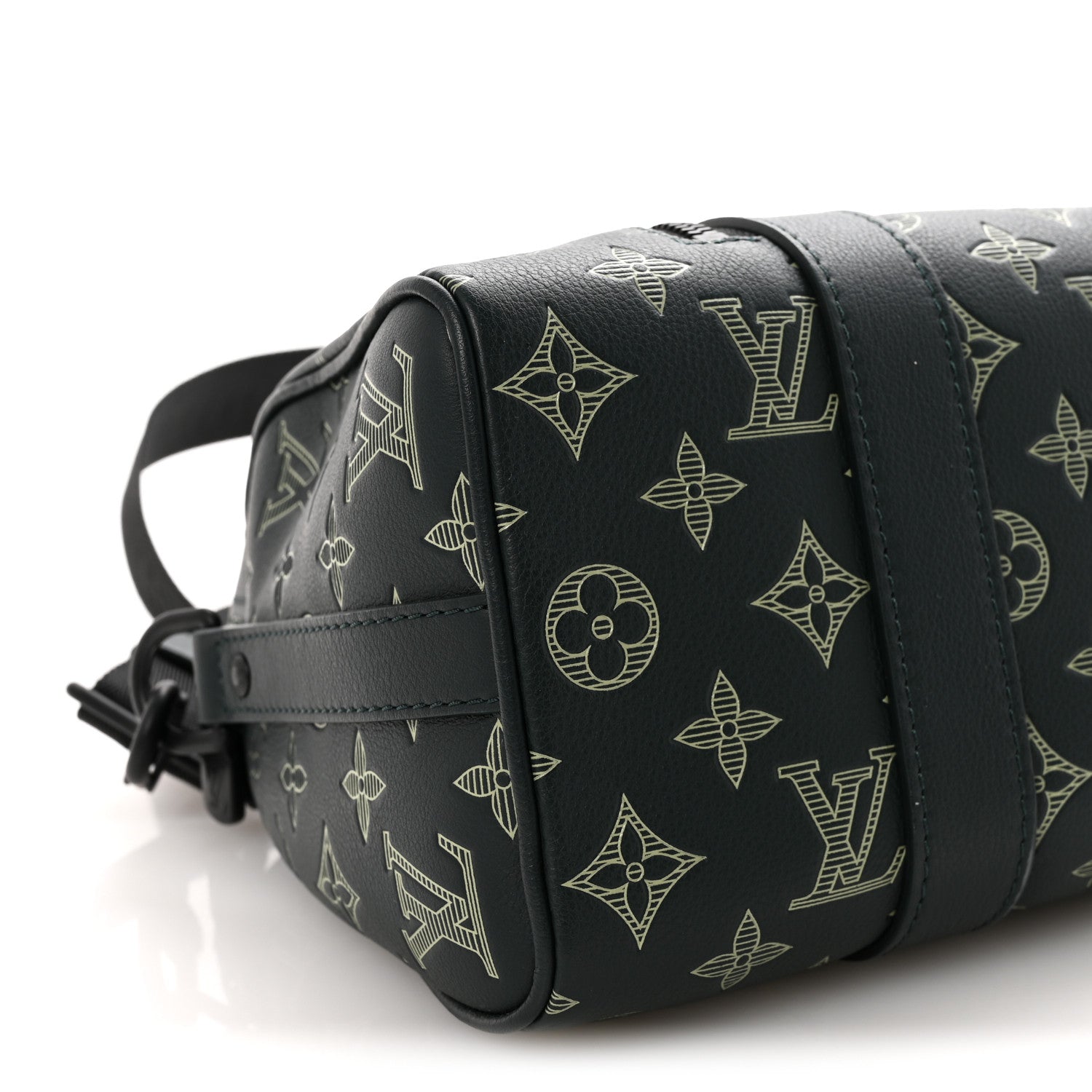 Louis Vuitton Monogram Shadow City Keepall Forest Green