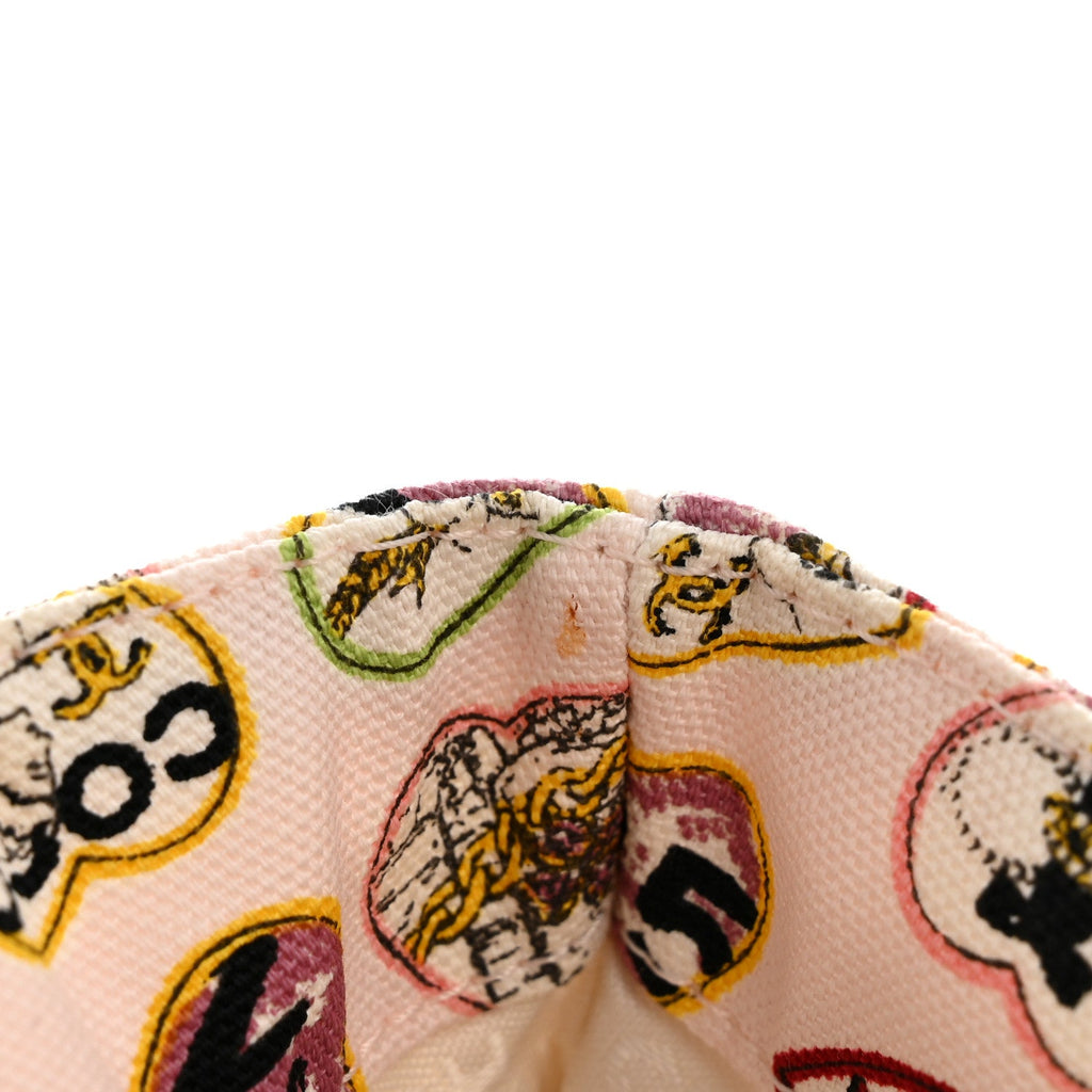 Chanel Canvas Coco Hearts Shoulder Bag Pink