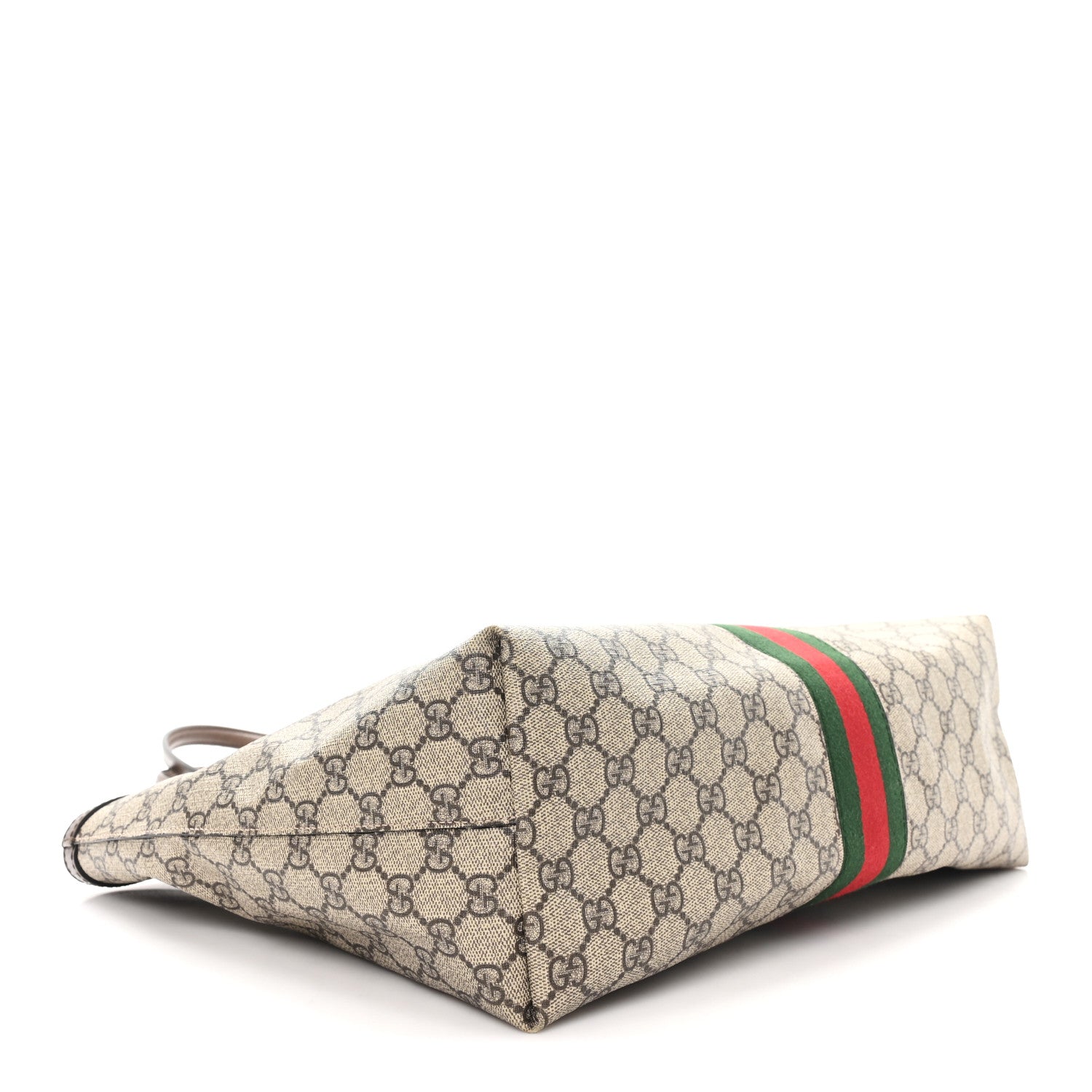 Gucci GG Supreme Monogram Medium Ophidia Shopping Tote Brown
