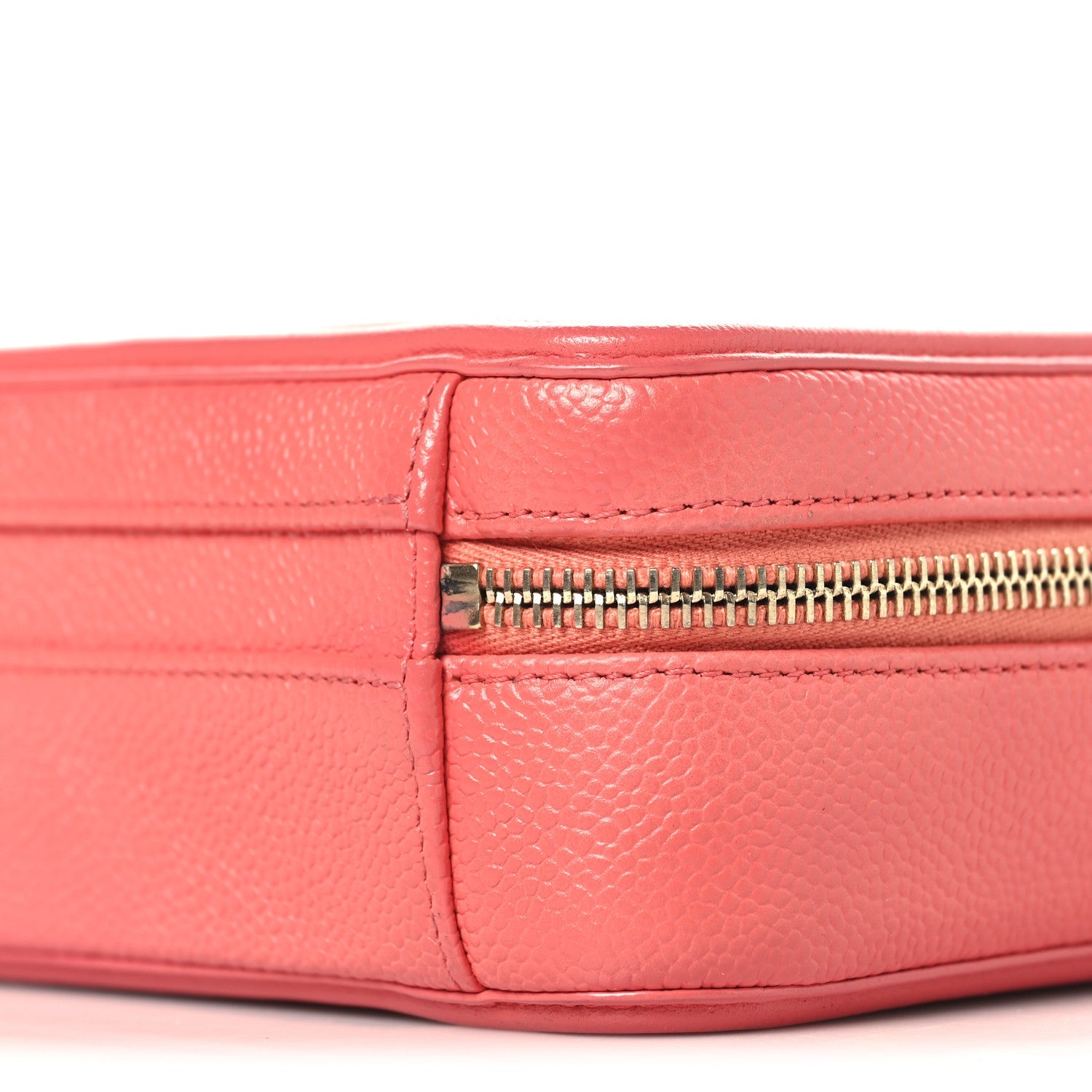 Chanel Caviar Quilted Small CC Filigree Vanity Case Pink