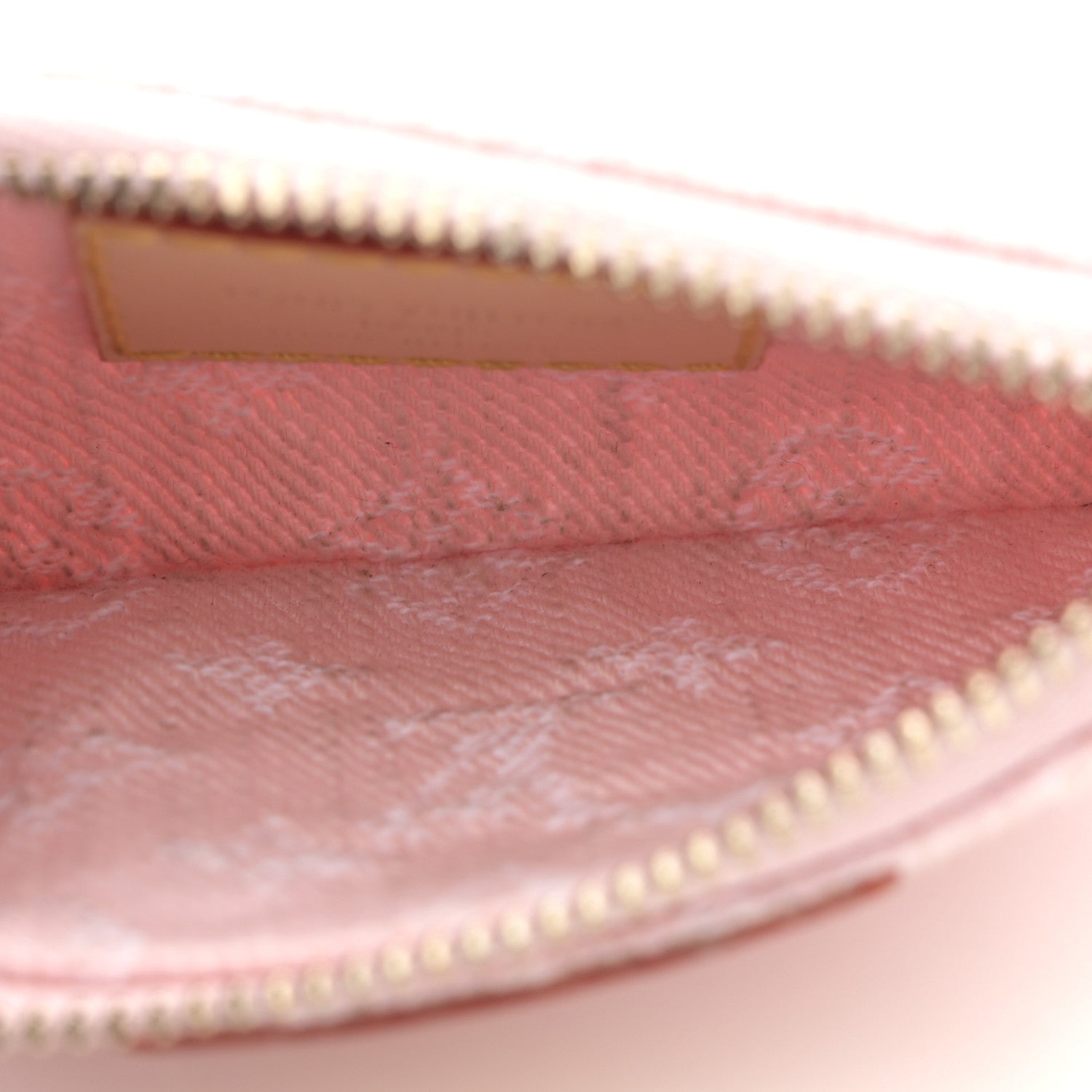 Louis Vuitton Monogram Denim Key Pouch Washed Pink