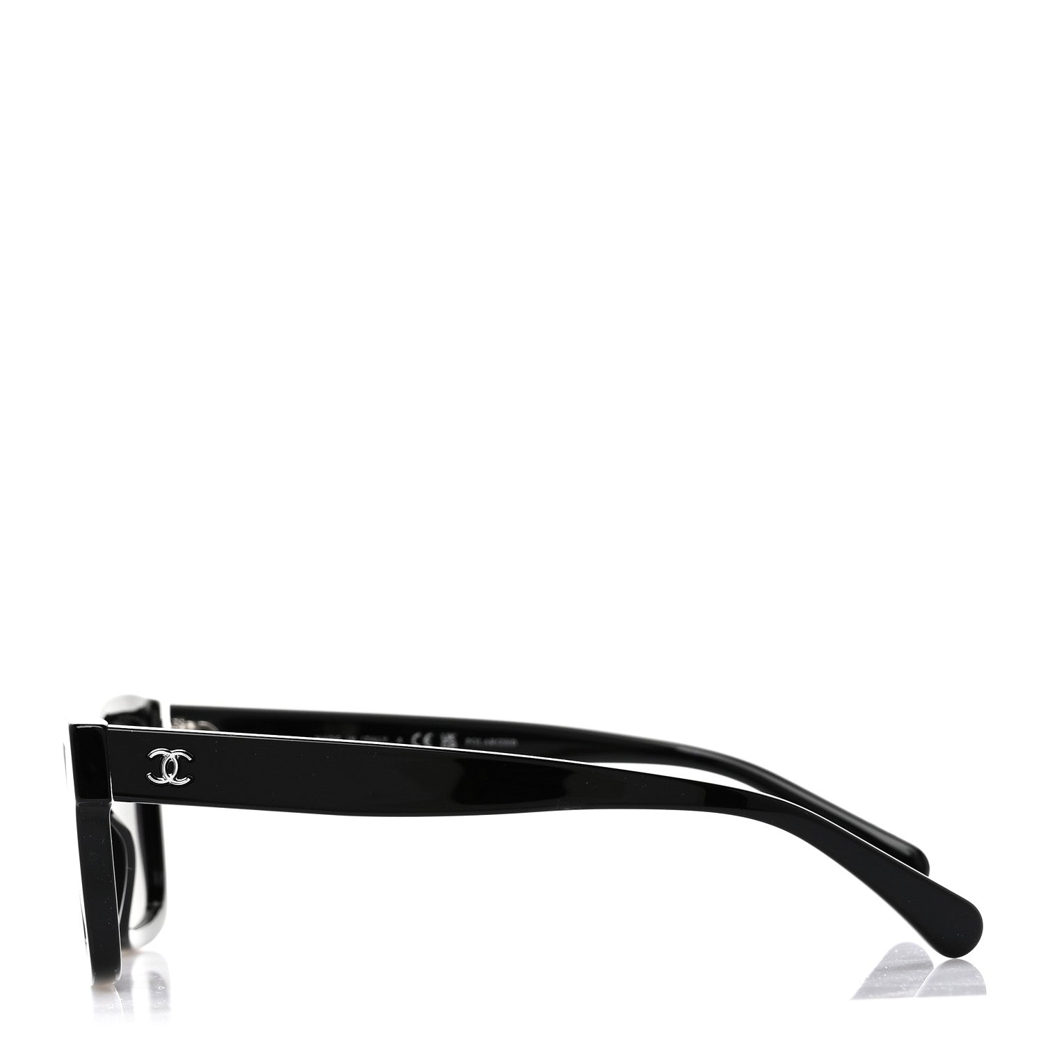 Acetate Polarized Square Sunglasses 5417 Black