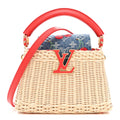 Louis Vuitton LV X TM Rattan Denim Calfskin Cerises Capucines Mini