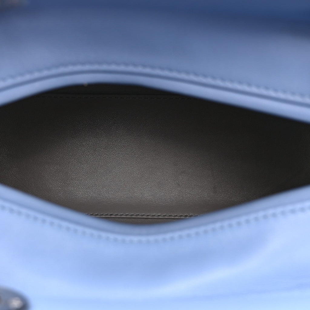 Christian Dior Lambskin Cannage Medium Bi-Color Lady Dior Blue Gray