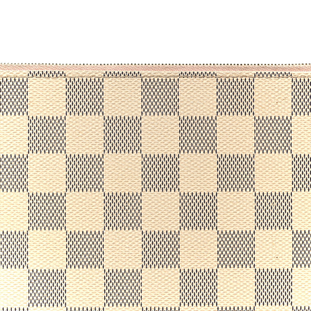 Louis Vuitton Damier Azur Neverfull MM GM Pochette Rose Ballerine