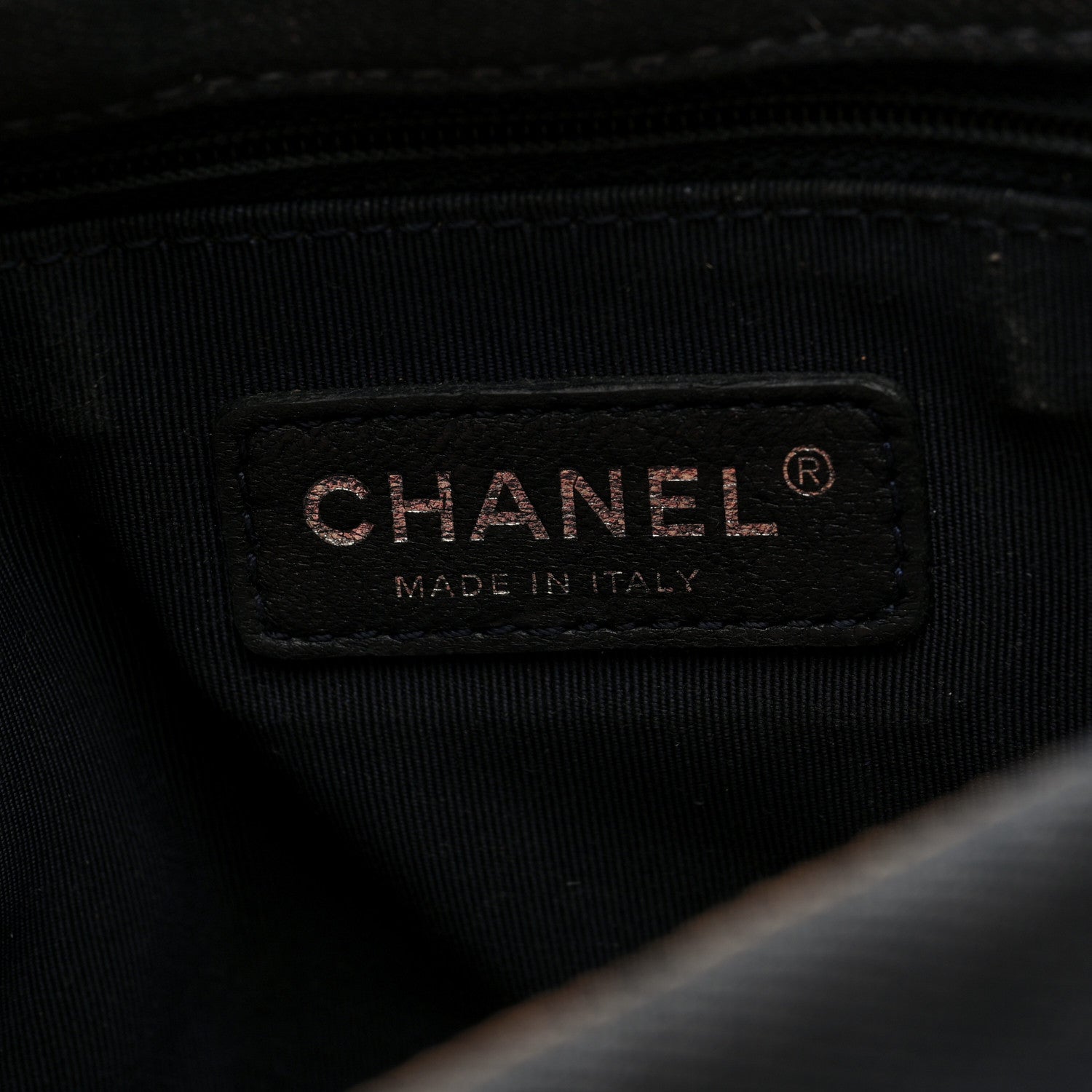 Chanel Denim Pleated Denim Turtle Flap Dark Blue