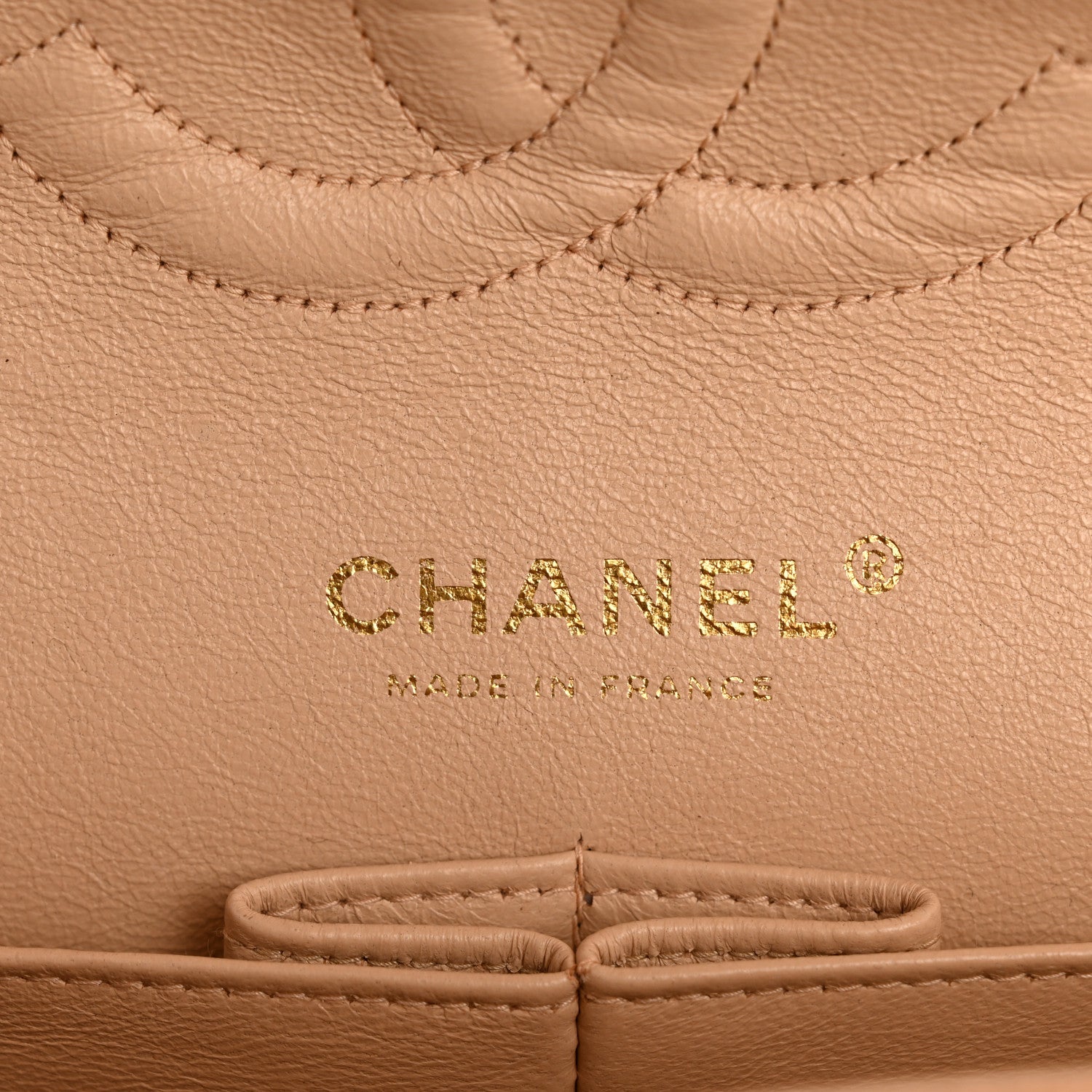 Chanel Caviar Quilted Medium Double Flap Beige Clair
