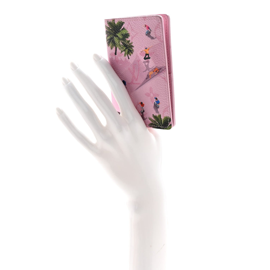 Louis Vuitton Monogram Sports Pocket Organizer Skateboard Pink