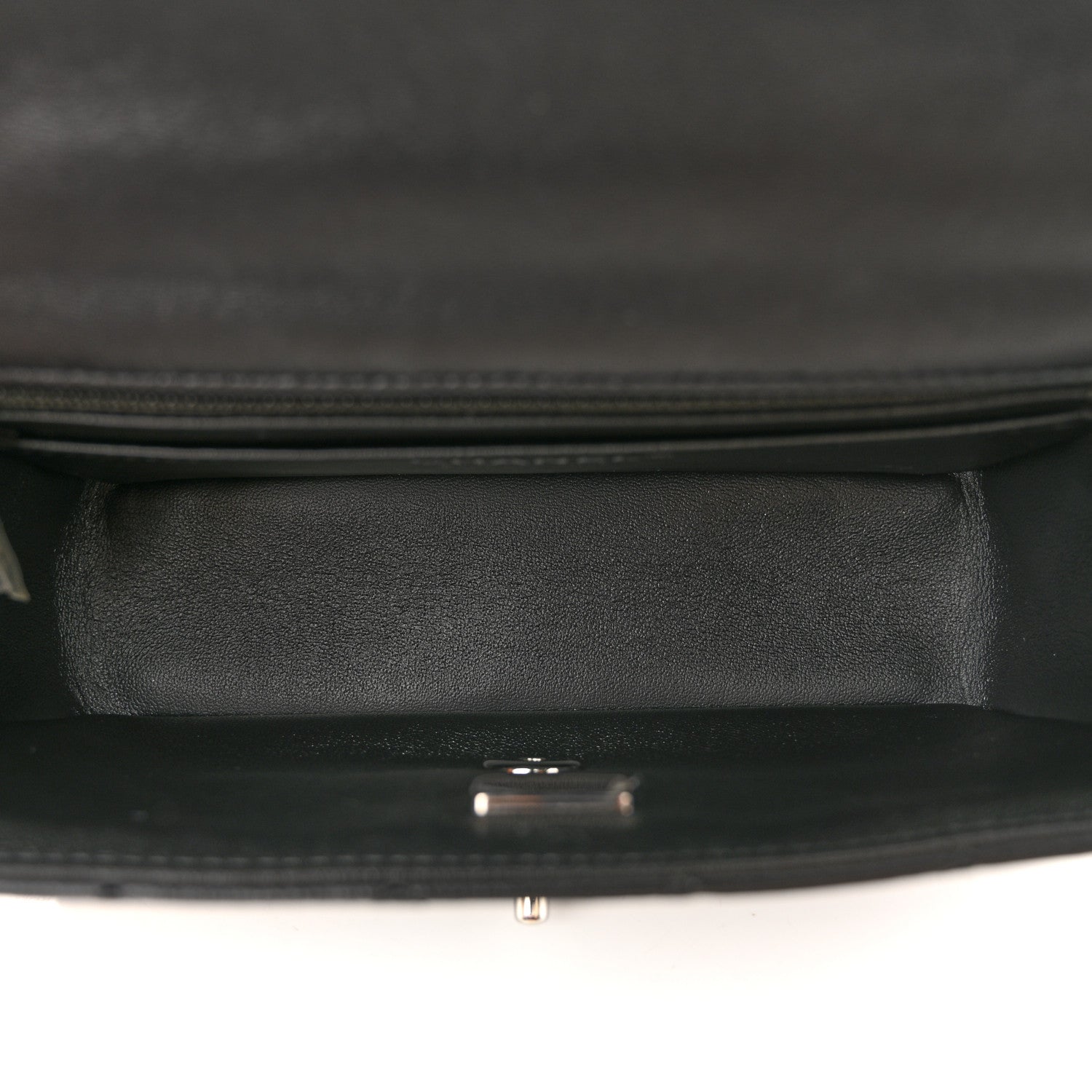 Chanel Lambskin Quilted Mini Rectangular Flap Black