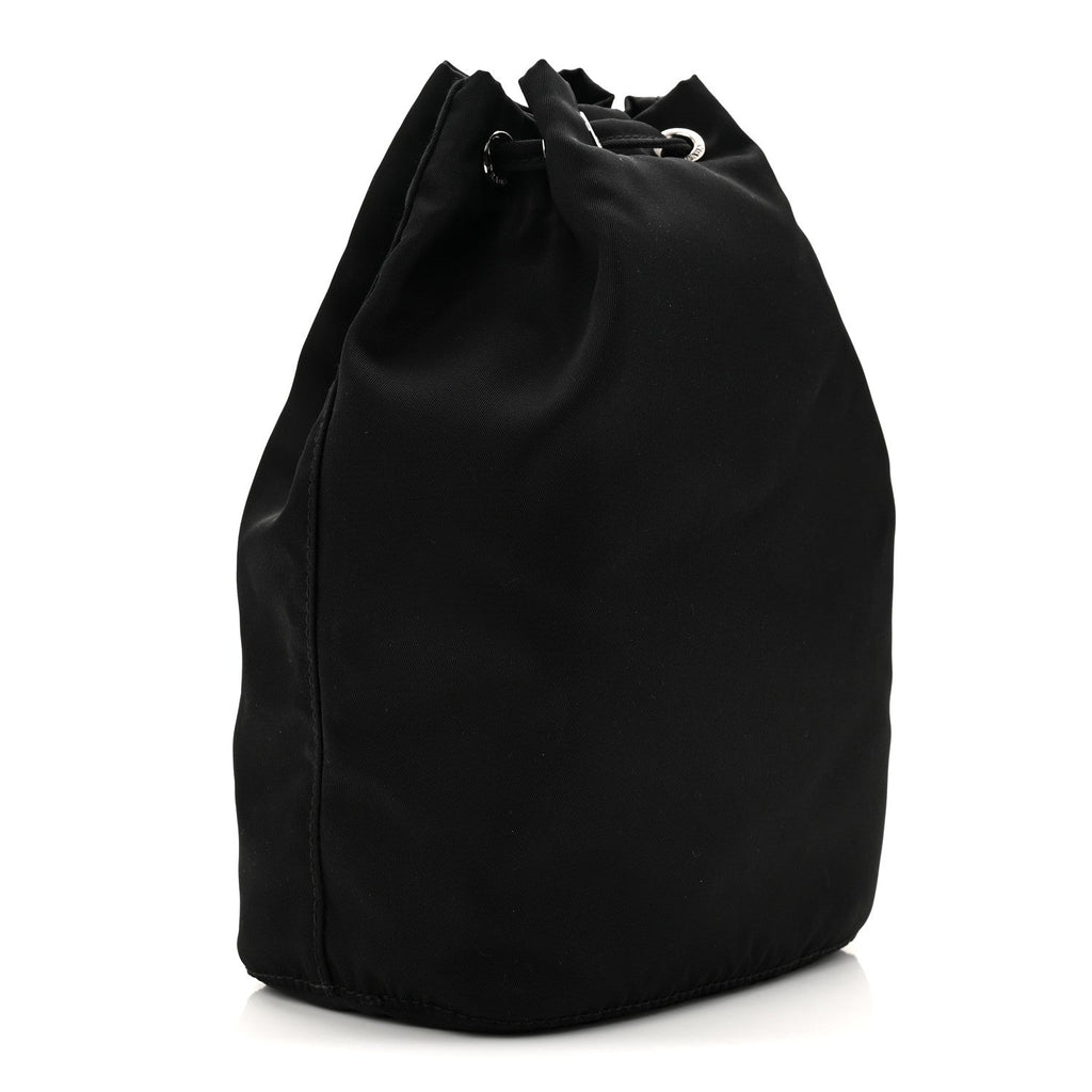 Prada Nylon Vela Drawstring Pouch Black