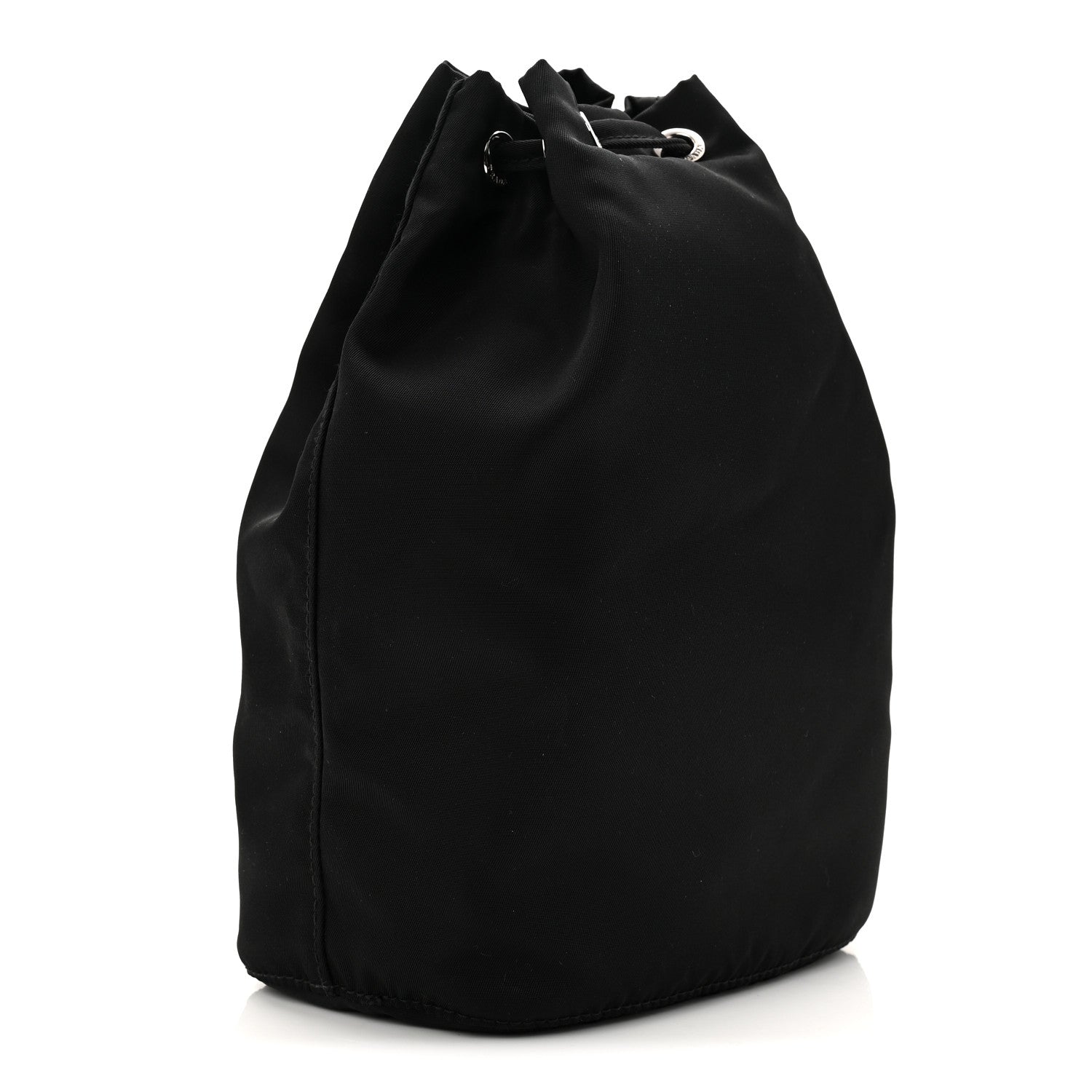 Prada Nylon Vela Drawstring Pouch Black