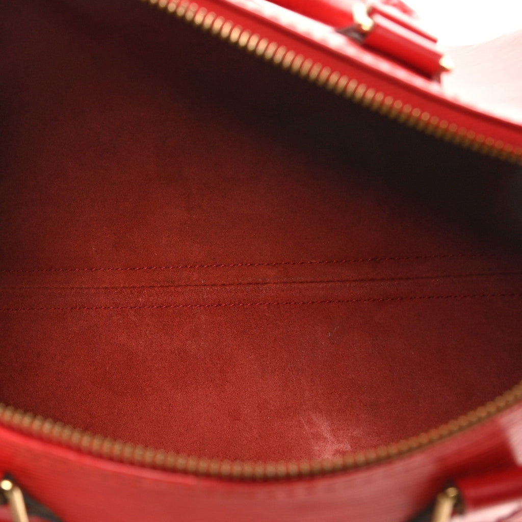 Louis Vuitton Epi Speedy 30 Castillan Red