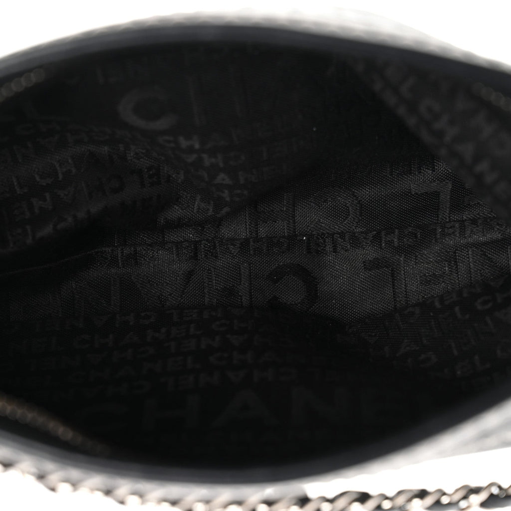 Chanel Lambskin Lax Pochette Black