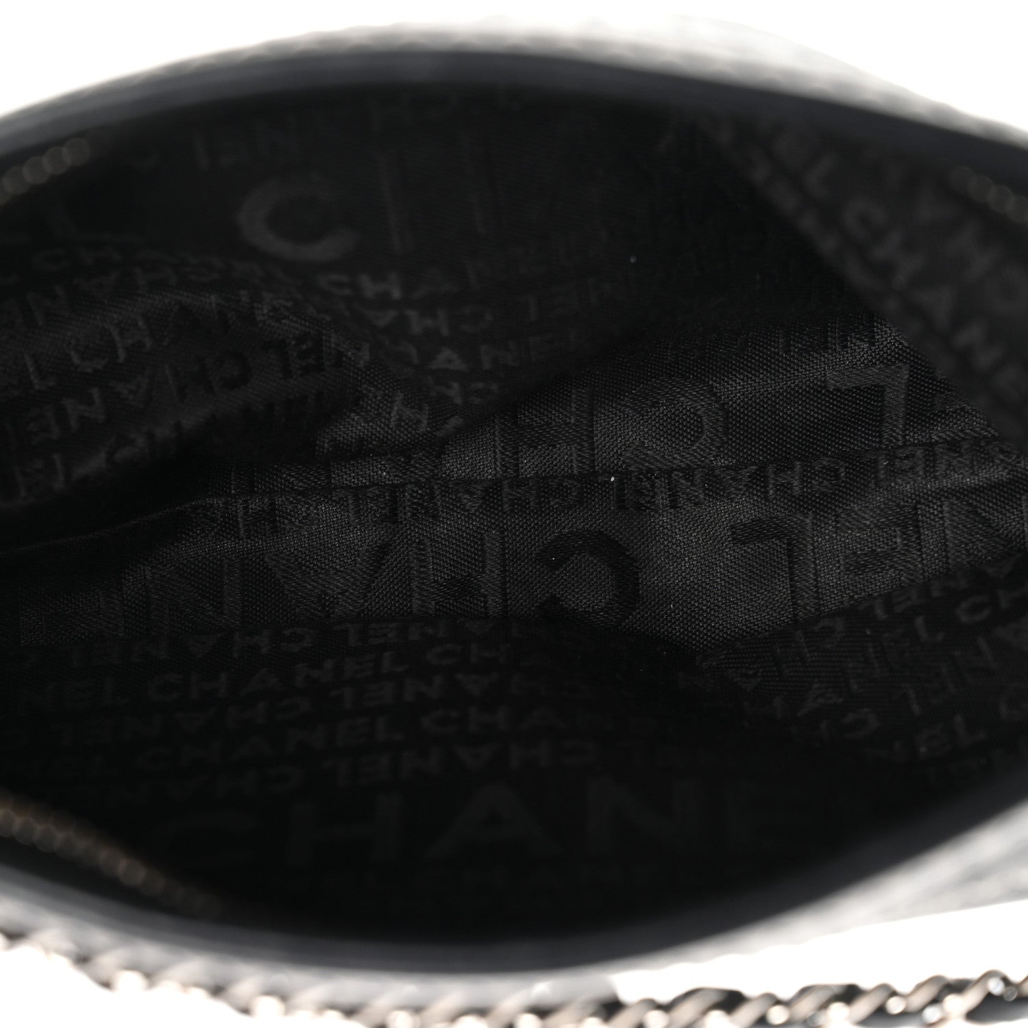 Chanel Lambskin Lax Pochette Black