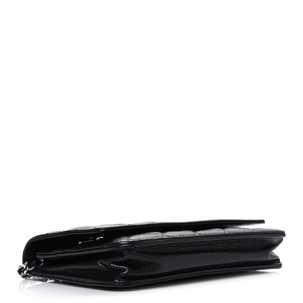 Chanel Caviar Quilted Wallet on Chain WOC Black